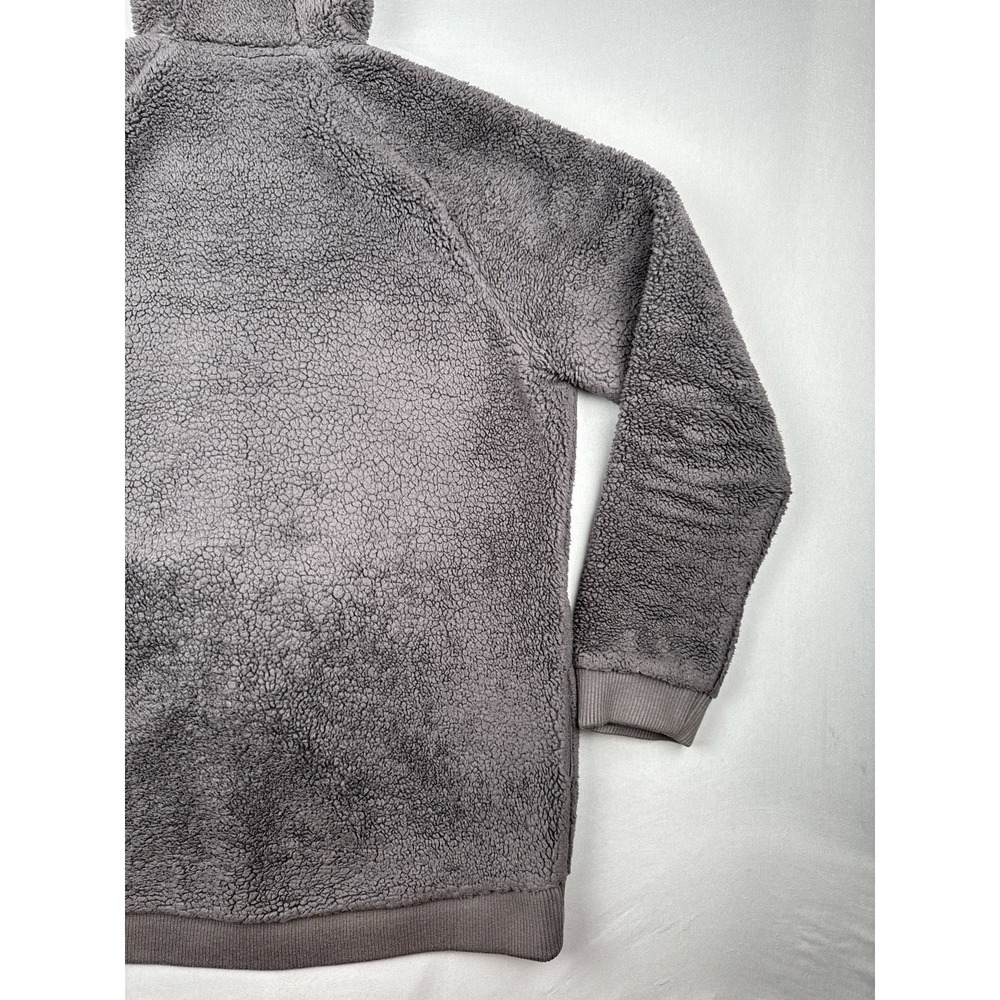 The North Face Sherpa Fleece Hoodie Jacket Women's Large Gray Lavender Full Zip - Picture 9 of 14